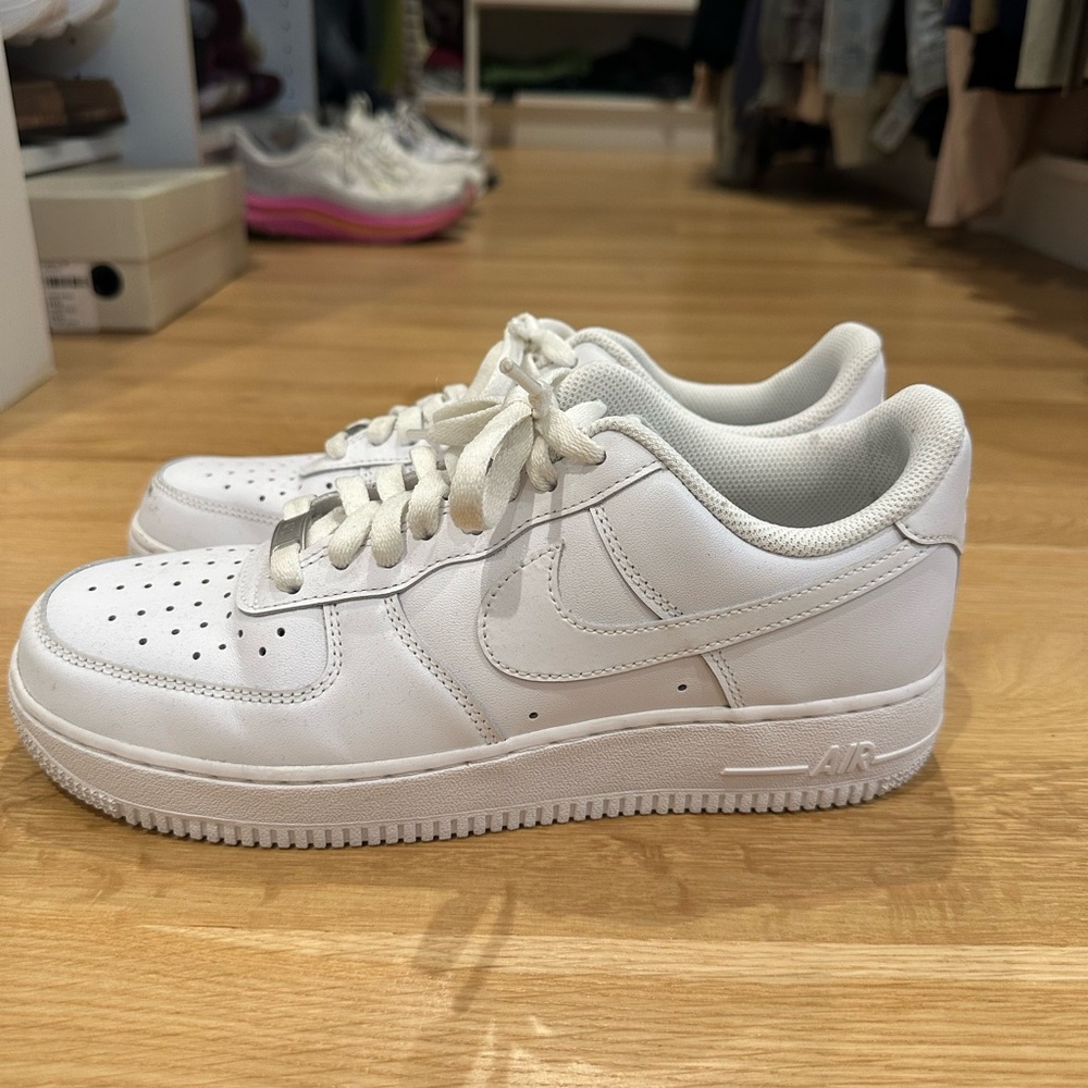 Nike Air Force 1 All-White Sneakers